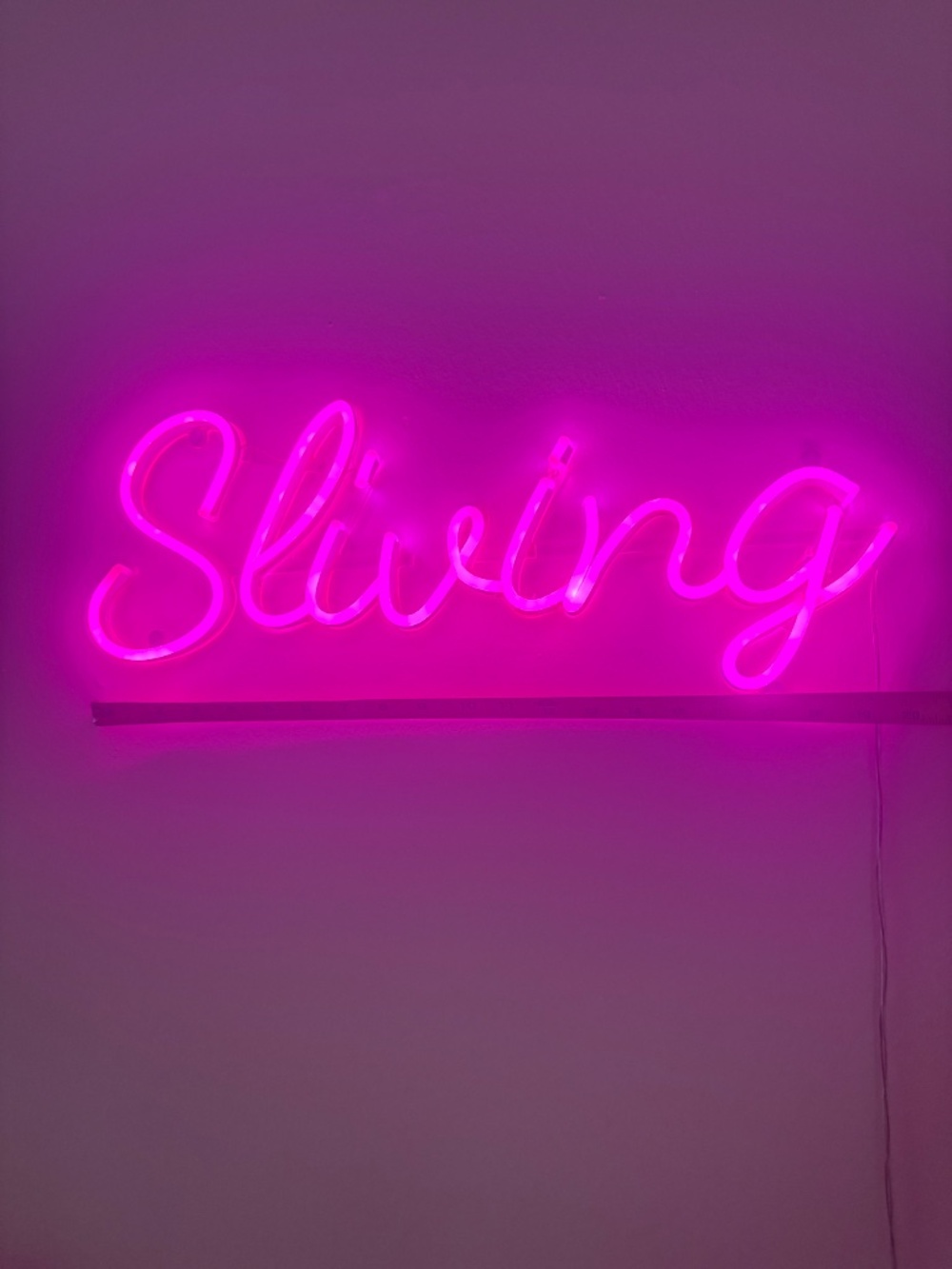 Custom ‘Sliving’ Neon Sign - Picture 3 of 3